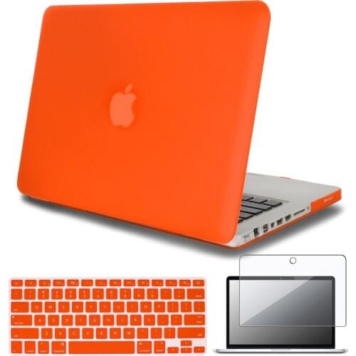For Apple Macbook Air 13/11/Pro 13/15 Inch/Macbook White A1342 Laptop Protector Case + Keyboard Cover + Screen Protector