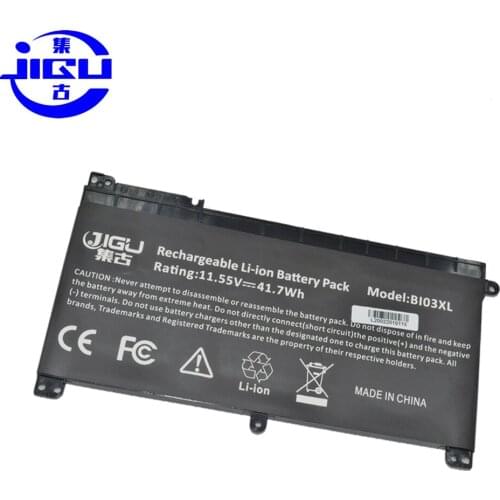 JIGU Laptop Battery HSTNN-UB6W BI03XL TPN-W118 For HP X0S97PA X0T00PA X0T02PA Y8J97PA Z1C97PA Z1D28PA Z1D31PA Z4J08PA Z4Q79PA