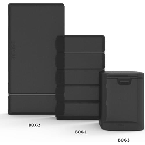DSPIAE BOX-1 Five-format Parts Box BOX-2 Two-format Tool Box BOX-3 Parts Storage Tank Black