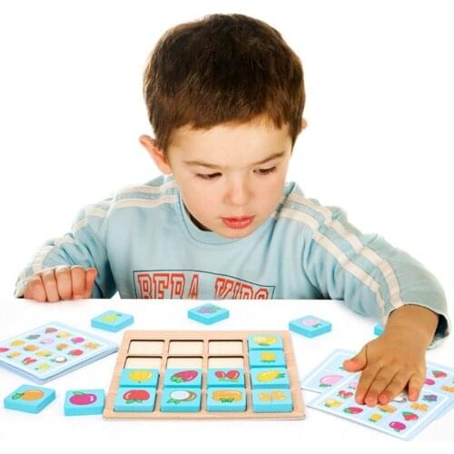 Creative Tangram Montessori Puzzle Board w/t Flashcards Teaching Aid for Memory Training Activity Center Toddler3+ Gift