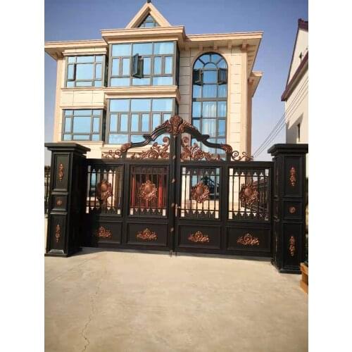 Hench 2021 Hotsale Anti-Rust Aluminium Driveway Gates Price By Sq.m Shipping Cost Extra Hc-Ag2