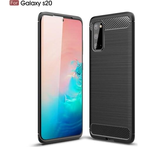 Soft cilicone case for samsung s20 s10e thin tpu back cover for galaxy s10plus non-slip protective case for samsung s20plus