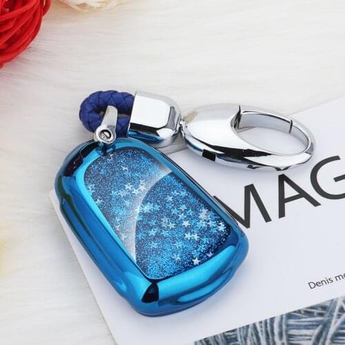Soft TPU quicksand Remote Smart Key Cover Case Shell For Cadillac ATS CT6 CTS DTS XT5 Escalade ESV SRX STS XTS ELR 2014 2015