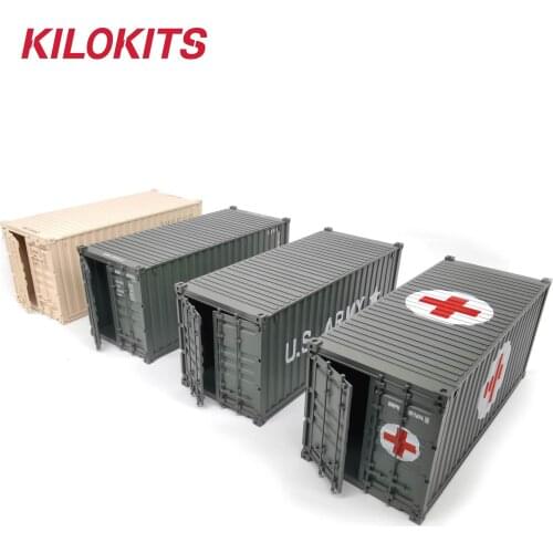 1/35 20ft Container Model Kits MultiColors Optional for Military Diorama Loads Ships Trucks Trains