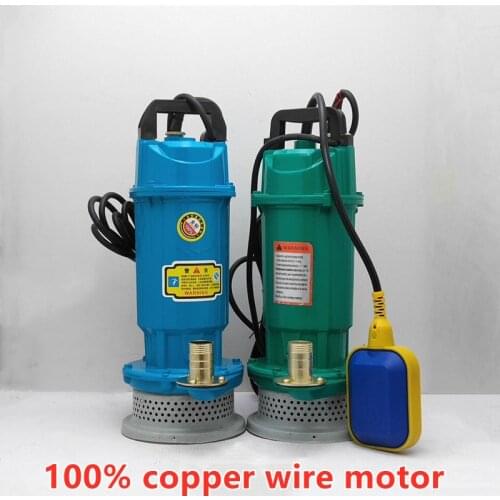 220V 1.5m3/h 8/15M Domestic submersible pump Agricultural irrigation Well pumping submersible pump QDX-370/750
