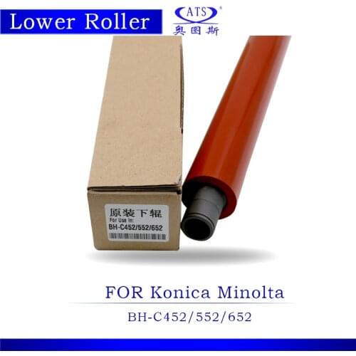1PCS BHC452 BHC552 BHC652 Original Lower Fuser Roller For Konica Minolta BH C452 C552 C652 Copier Parts Pressure Roller