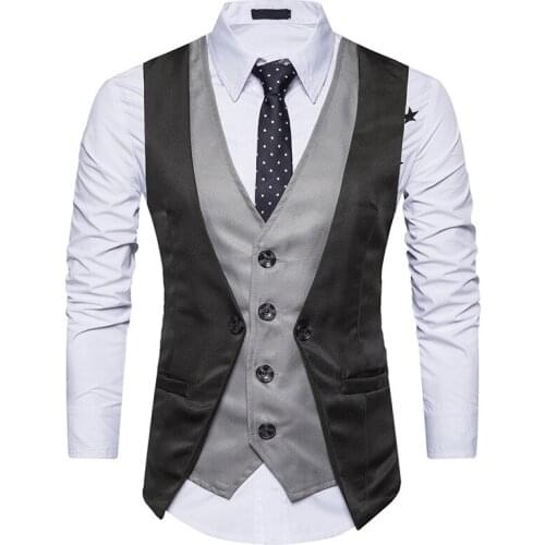NEW 2018 casual mens sleeveless vest slim fashion vest