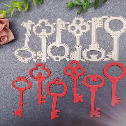 160*65mm 6pcs keys new Metal Cutting Dies Scrapbooking DIY Album Paper Card Craft Embossing stencil Dies
