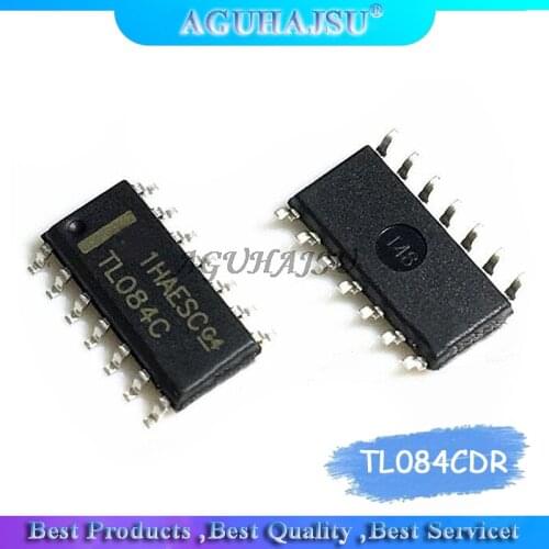 10pcs/lot TL084CDR TL084C TL084 SMD SOP-14 Quad Operational Amplifier new original