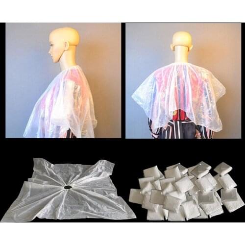 Disposable Salon Hair Cut Capes Hairdressing Apron Hairdresser Barbers Cape Gown Cloth Waterproof Unisex Barber Cape Cover