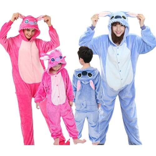 Kigurumi Unicorn Pajama Adult Animal Panda Onesie Boys Girls Women Men Couple Winter Pajama Suit Sleepwear Flannel Pijama
