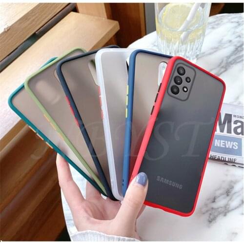 Shockproof Bumper Case For Samsung Galaxy A52 A32 A72 A12 A42 5G Note 20 S21 Ultra S20 FE S10 Lite Note 10 Plus Matte Back Cover