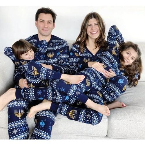 Christmas Family Set Printed Homewear Pajamas Two-piece Sisters Matching Outfits Party Show Match Bodysuit Plus Size Clothes Ins