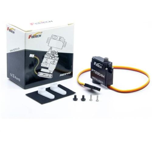 FEETECH FT2304M 6V 3.0kg.cm Digital 120 Degree Aluminum Shell Steel Tooth Hollow Cup Servo For Small Sized Helicopter Fixed Wing