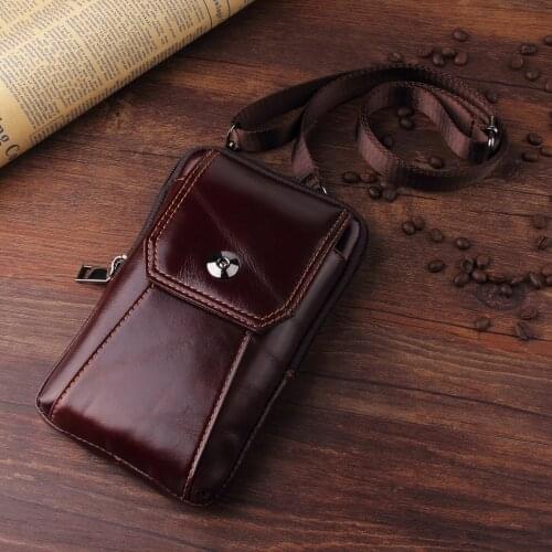 Genuine Leather Pouch Bag For Xiaomi Mi Max 3 2 11X Pro Poco M2 Reloaded Redmi Note 10 K30S,Oneplus Nord N100 N10 9 9R 8 8T 7T 7
