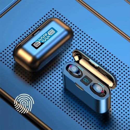 TWS Bluetooth Earphones Wireless Headphones 3 Screen LED Display Sport Waterproof Earbuds Headsets With 2000mAh Charging Case