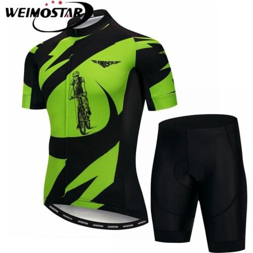 Weimostar Cycling Clothing Bike jersey Maillot Ropa Ciclismo Quick Dry Mens Bicycle Clothes Summer Team Cycling Jersey Gel Bike