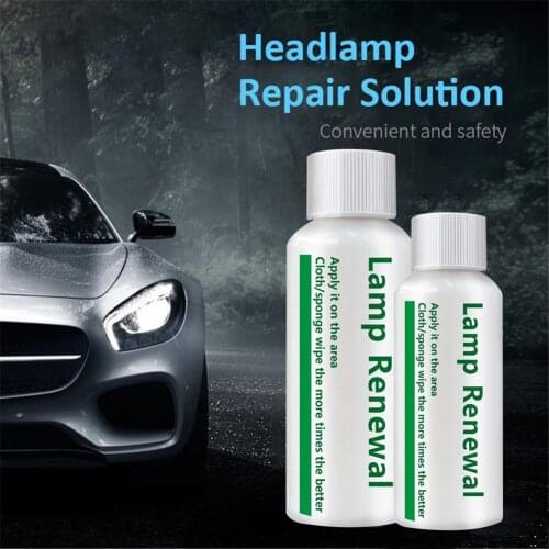 20/50ml Car Maintenance Liquid Car Headlight Restoration Polishing Coat Lamp Retreading Agent Lamp Renovation Tool