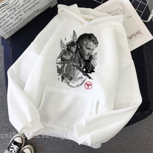 Last of Us Joel and Ellie Unisex Winter Couple Sweatshirt Cute Avocado Print Hoodies Fashion Streetwear Pullovers Coats