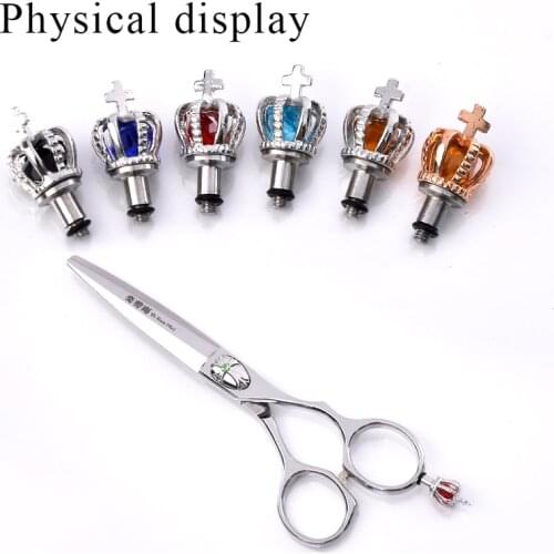 10 pieces/lot Removable Finger Rest Scissors Tang Tail Nail Clavo De Cola Hairstyling Tool Salon Shear Scissor Parts M:2.5*0.5mm