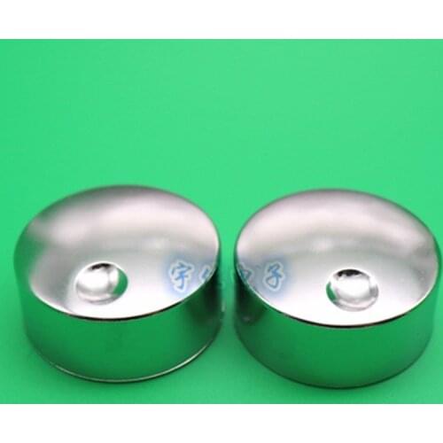 34.5mm * 16.5mm potentiometer knob cap electroplated silver plastic knob flower shaft inner hole 6mm