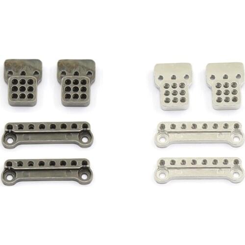 4Pcs Metal Adjustable Shock Absorber Bracket Extender Seat for MN D90 MN-90 MN99S RC Car Upgrade Parts Accessories