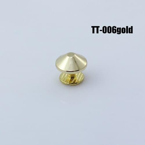 50pc SCREWBACK SPIKE TT- 006 leathercraft Gold