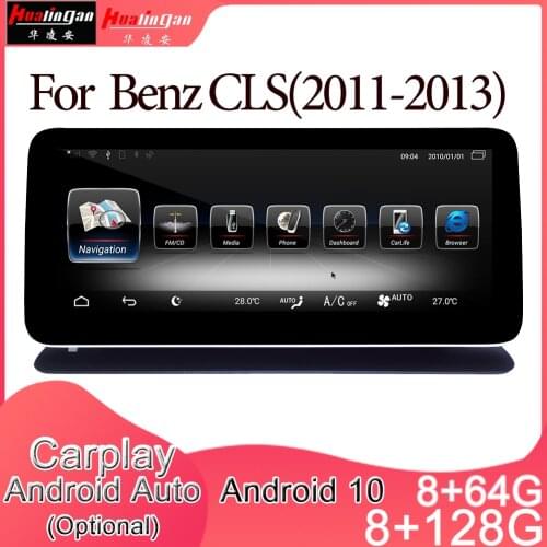Android 10 Car Multimedia DVD Stereo Radio Player GPS Navigation Carplay Auto for Mercedes Benz CLS(2011-2013) 2din