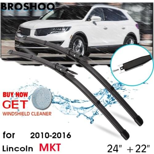 Car Wiper Blade Front Window Windscreen Windshield Wipers Blades Pinch Tab Auto Accessories for Lincoln MKT 24"+22" 2010-2016