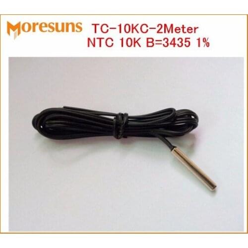 Free Ship 5pcs TC-10KC-2M NTC 10K B=34351% accuracy NTC thermal probe,NTC sensor probe temperature sensor cylindrical T1-01