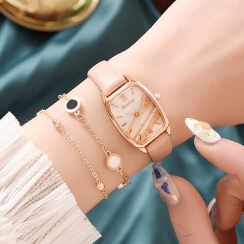 2020 New Women Watches Casual Leather Watch Womens Business Wristwatches Fashion Bracelet Ladies Dress Watch Reloj Mujer Montre