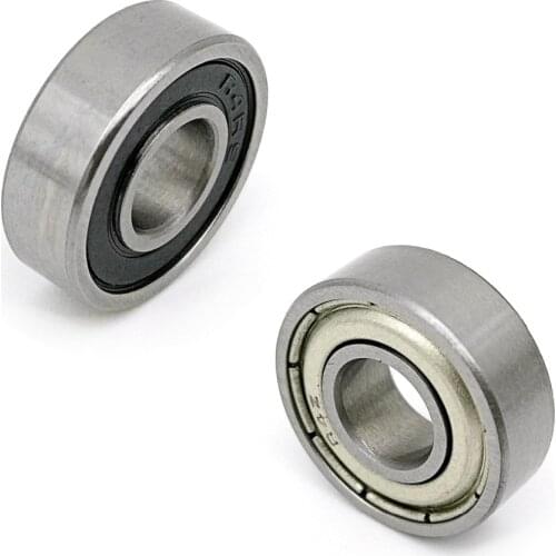 DALUO Bearing R4 R4ZZ R4Z R4RS R4-2RS 1/4x5/8x0.196 inch 6.35X15.875X4.978 Ball Bearings Single Row Deep Groove Ball Bearings