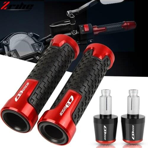 FOR HONDA CB650F CB 650F 2014 2015 2016 2017 2018 Motorcycle Accessories 7/8"22MM Handlebar Hand Grips Handle Bar Cap End Plug