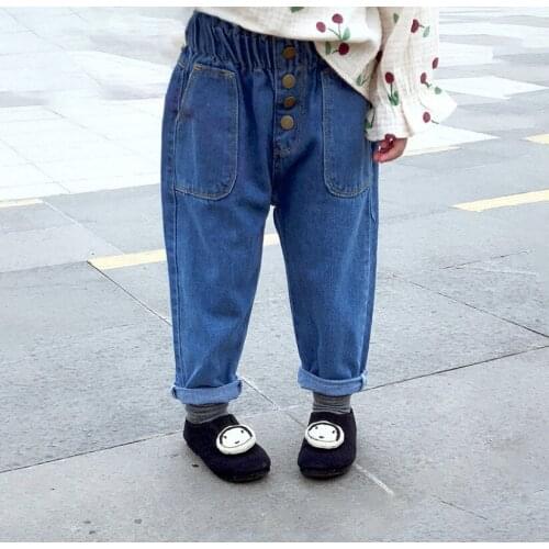 Hot Quality 2019 Baby Girls Jeans for Spring and Autumn Childrens Clothing Kids Pants Casual Trousers Girl Jeans Clothes Gifts