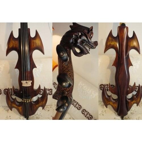 Nice model fancy Crazy-1 art streamline dragon scroll 5string electric cello 4/4