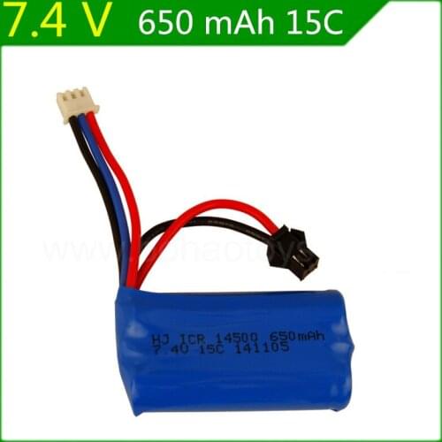 7.4V 650mAH The supply of the first generation model Huajun Explorer four axis saucer 7.4V 650mAH lithium Lipo battery