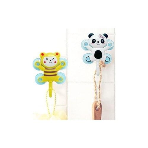 BF040 Cartoon multi-purpose tied with four suction cups storage hook 6*7cm free shipping
