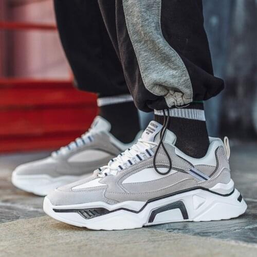 2021 New Spring Mens Shoes Trend Breathable Sports Shoes Increase In White All-match Casual Shoes Sports Summer Tide Shoes