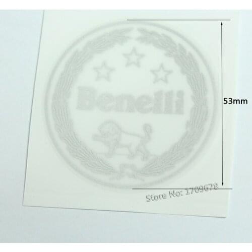 Benelli sticker Round diameter 53mm 2D White