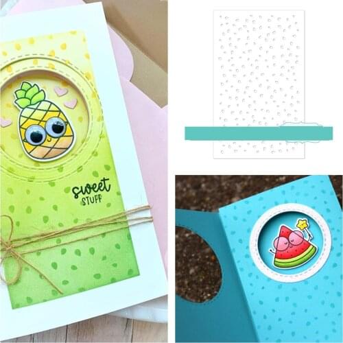 New Arrival 2021 Hot Sale WONKY DOTS Metal Cutting Stencils For Scrapbooking Stamps Embossing Mold Diy Paper Cards Craft Cutting