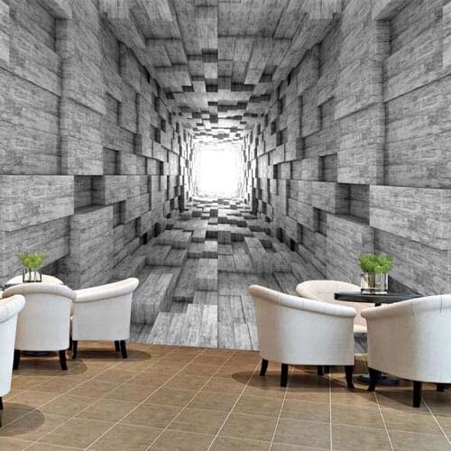 Custom Wallpaper Wall Painting Extended Space Cement Wall 3D Photo Wall Murals Study Living Room Dining Room Papel De Parede 3D