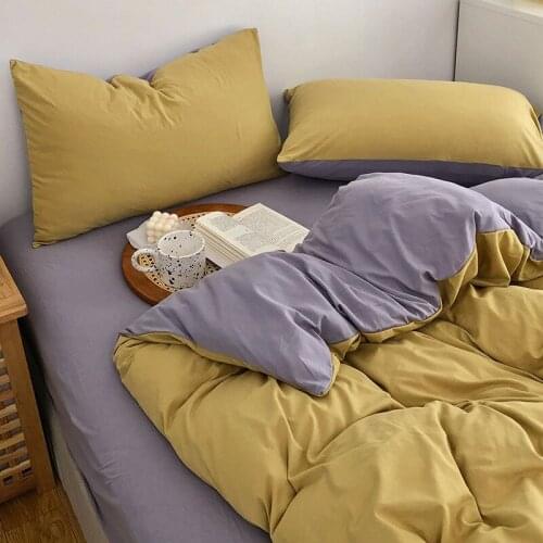 Cutelife Nordic Cotton Bed Sheets Bedding Set Duvet Cover Pillowcases Single Home Textile Double Bed Linen Cozy Bedroom Bedding