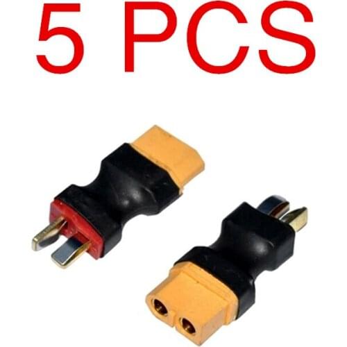 5 pcs/ lot XT60 Female to T Dean Male Plug T TO XT60 Conversion Connector For Battery & Charger RC Quadcopter