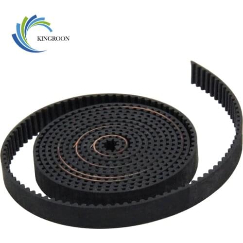 2Pcs 1meter GT2 Open Timing Belt Rubber Width 6mm 3D Printers Parts 2GT Synchronous PU Belts Pitch 2mm Black 3D Printer Parts F1