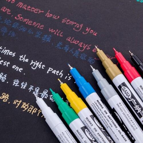 Paint pen 0.7mm needle paint pen DIY photo album cardboard hand color high light stationery colores drawing painting supplies