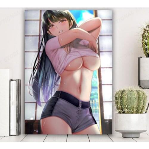 Sexy Girls Zoku Owarimonogatari Japanese Anime Wall Canvas Mural Poster Wall Hanging Poster Home Decor otaku Collection