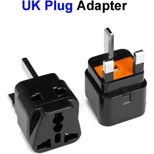 Multifunction 2 in 1 US EU AU to UK European Universal High Quality Plug Adapter with 13A Fuse for PC Computer TV