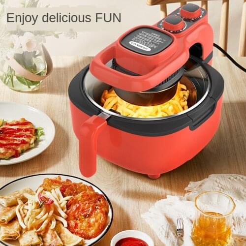 High temperature degreasing air frying pan, full automatic video electric frying machine with high capacity