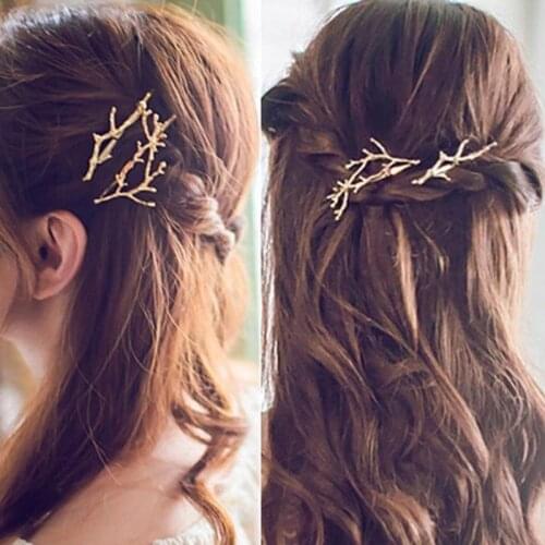 Fashion Tree Branches Hair Clip For Women Bride Bridesmaids Hair Accessories Hairpins Vintage Antler Headdress Jewelry 6C2723