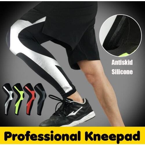 Queshark Professional Compression Football Basketball Leg Sleeves Fitness Running Leggings Tights Soccer Cycling Leg Warmers